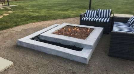 Firepit Construction By Venturi Landscape Of Bakersfield CA